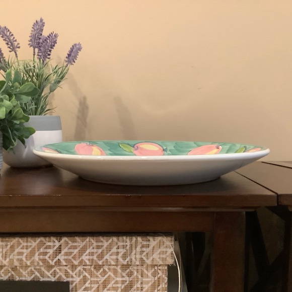 Beautiful Hand Painted Italian Caleca Platter 🍑 - Picture 4 of 7